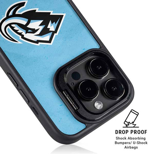 NHL Utah Mammoth Distressed Blue iPhone 13 Pro Kickstand Case